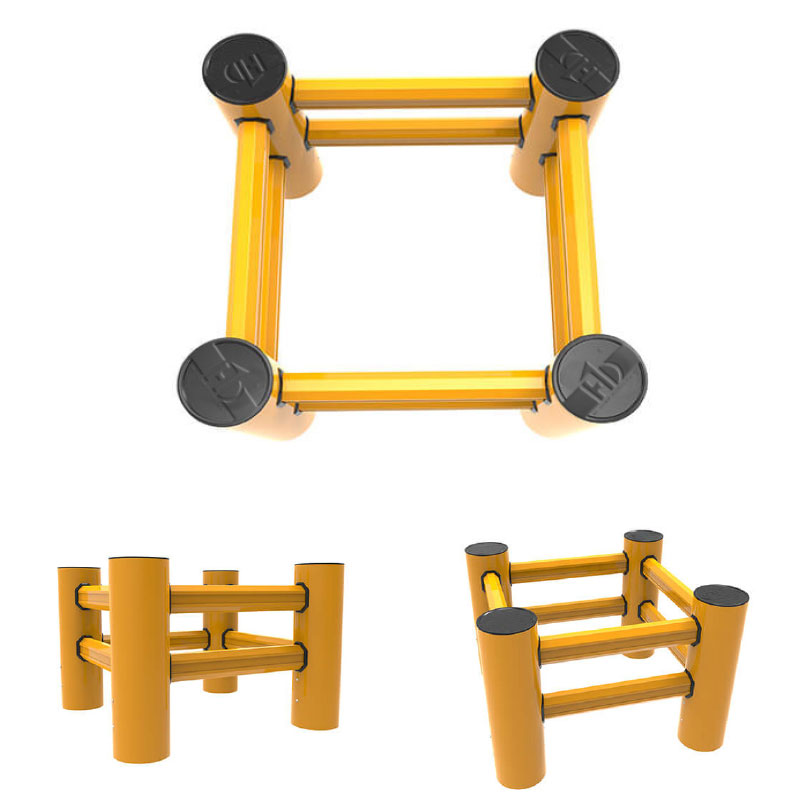 Building Post Safety Barrier Polygon Anti-Collision Guardrails Warehouse Safety Barrier 