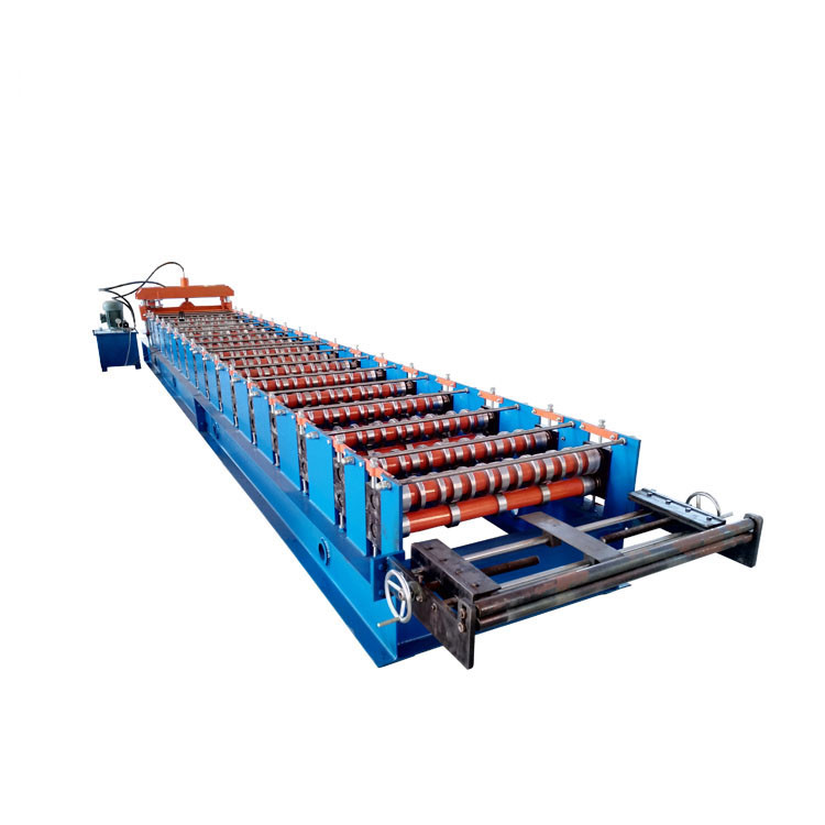 18-20 Steps Steel Roof Panel Roll Forming Machine With PLC Control / Omron Encoder