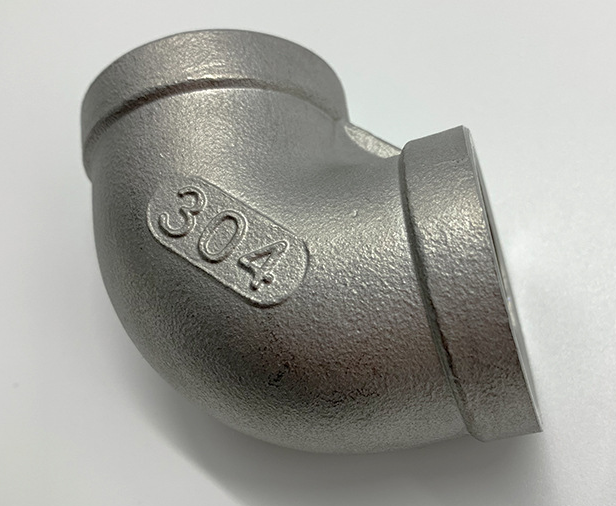 Stainless Steel 304/316 90 Degree Elbow Class 150 Polishing Female to Female PT RP BSPT NPT Threaded Pipe Fitting for Marine