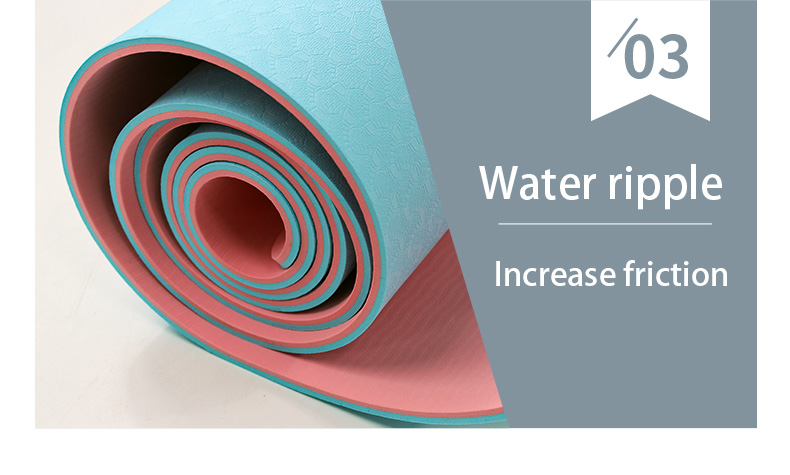 8mm 173CM Yoga Workout Mats Anti Slip Fitness With Carrier Strap