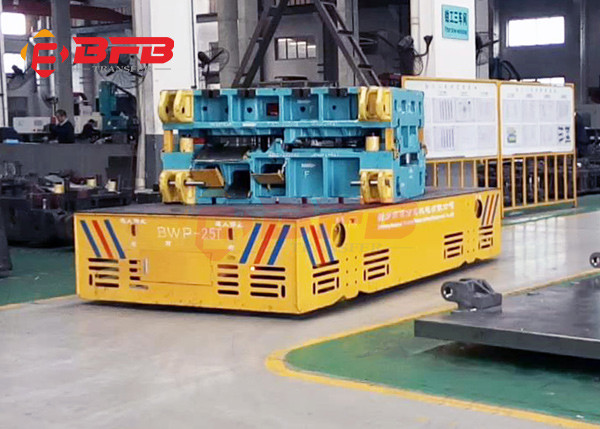 20m/Min Steel Platform Trolley Trackless Transfer Cart