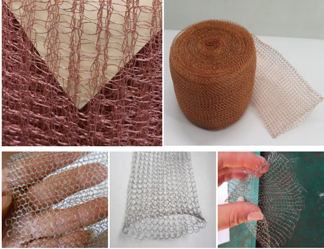 Metal Knitted Wire Mesh Filter Double Wire Weaving Precision Width 400mm SS316L Customized