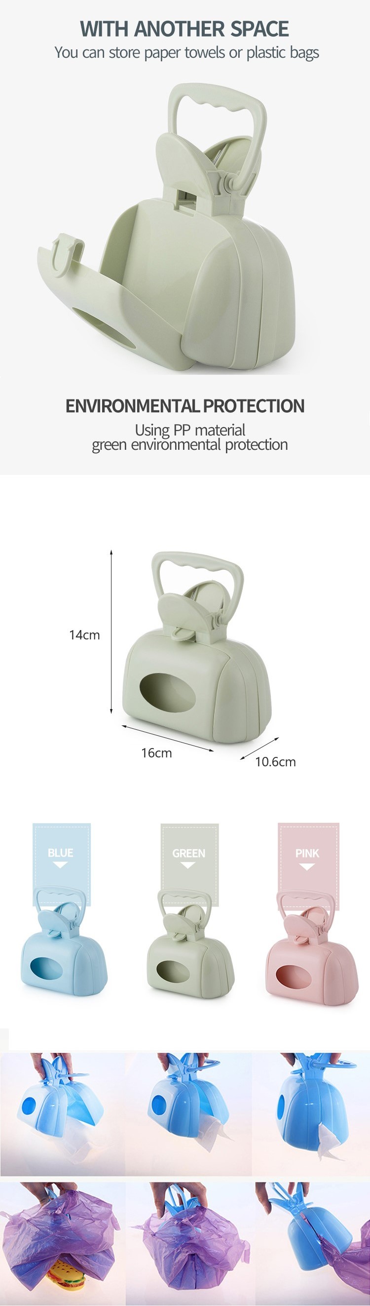 Blue Portable Pet Poop Picker Toilet Bowl Poo Picker For Dogs