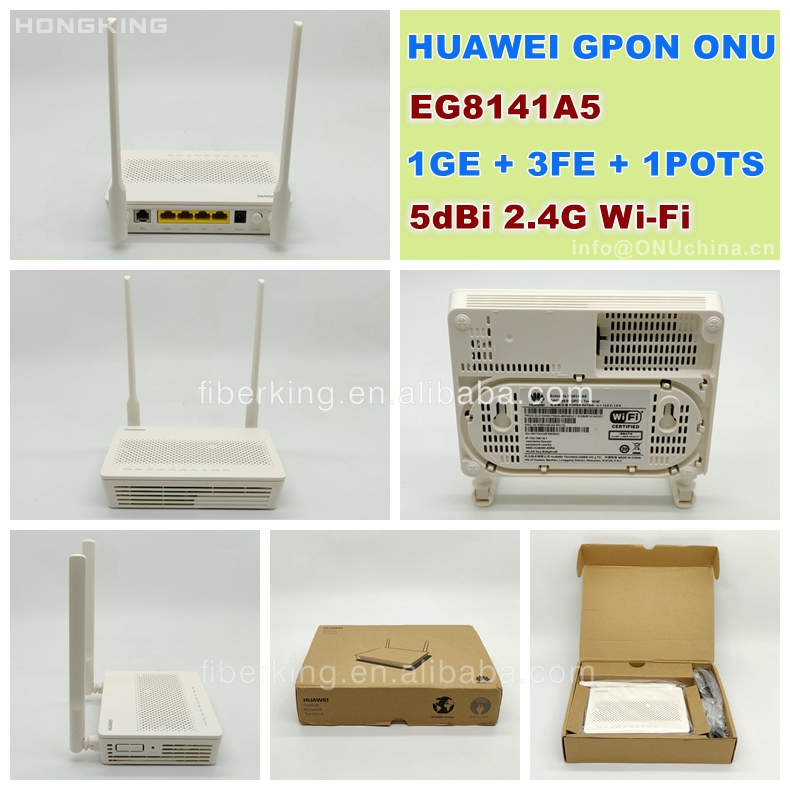 FTTH GPON EPON ONU ONT UAWEI EG8141A5 1GE 3FE USB VOIP USB Triple Play Service Optical Network Terminal