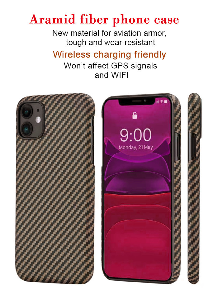 Abrasion Resistant Case For iPhone 11 Pro Max Aramid Phone Case
