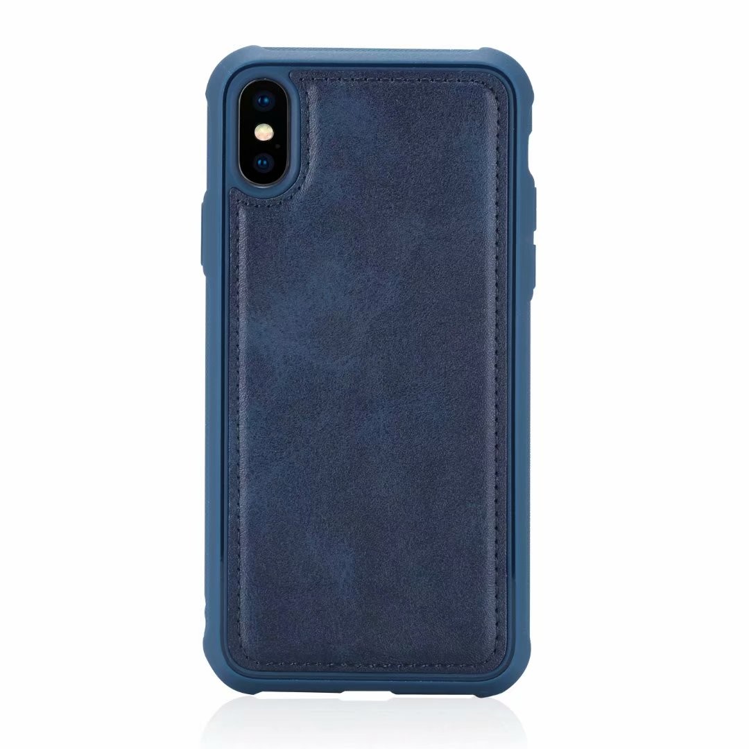 iPhone Leather TPU Anti-drop Protective Multi-colored Case