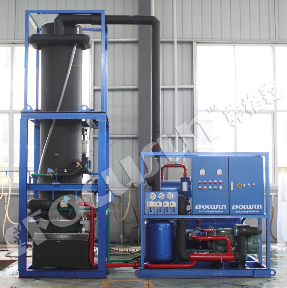 1250 KG Small Capacity 3 Ton Ice Tube Making Machine with Video Outgoing-Inspection