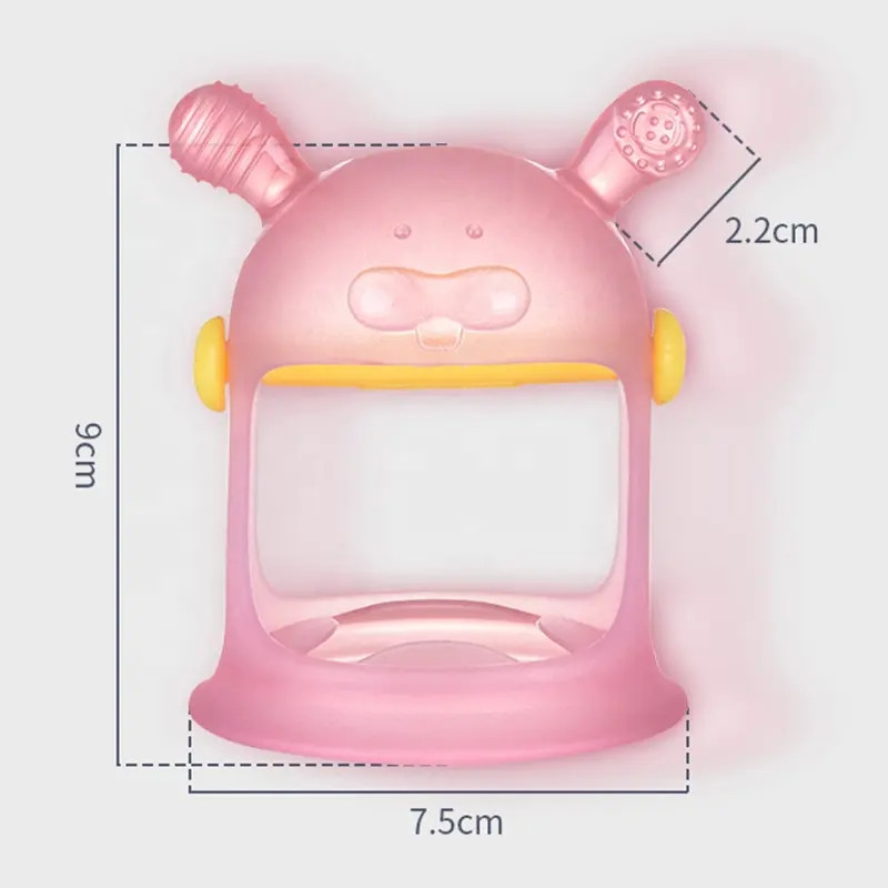 Washable Baby Rattle Silicone Sensory Toys BPA Free Harmless
