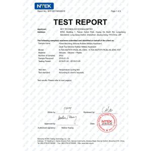Key Technology ( China ) Limited Certifications