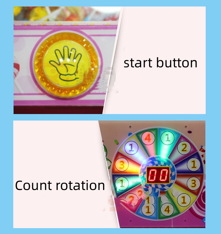 OEM Coin Operated Kiddie Ride Coin Pusher Lollipop Vending Game Machine