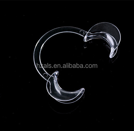 Clear/Clear Blue Double Head Lip Retractor Dental Lip Cheek Opener Stainless Steel Surgical Tool with CCC Certification