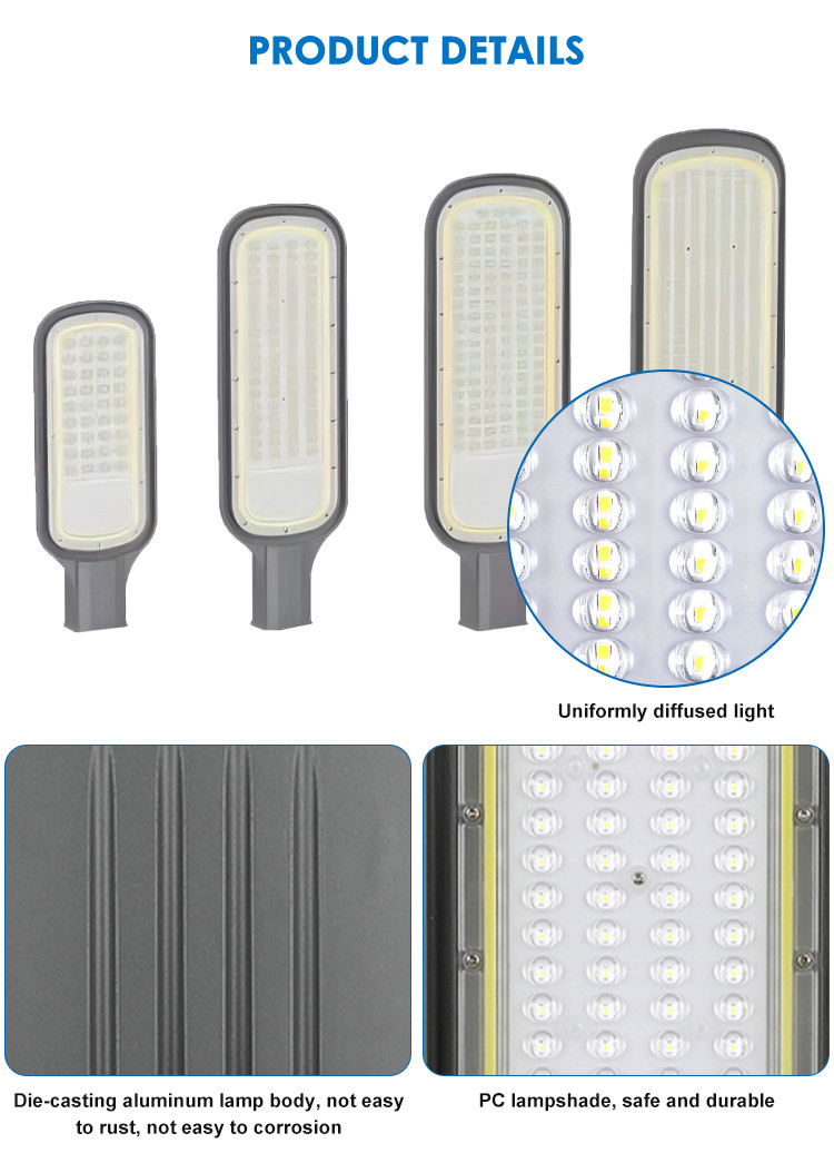 High-Brightness LED Street Light 50w/100w/150w/200w AC100-265V