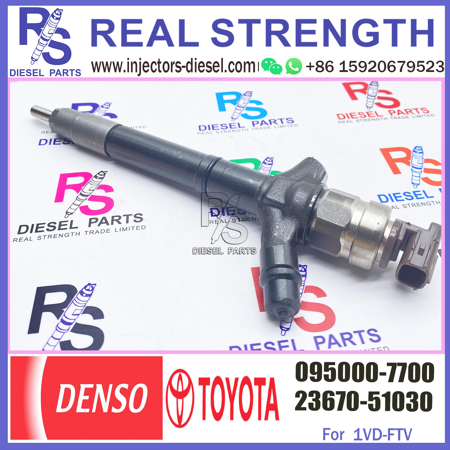 injector nozzle 23670-59035 23670-51020 095000-6730 inyector for Toyota 1VD-FTV common rail injector 095000-7700