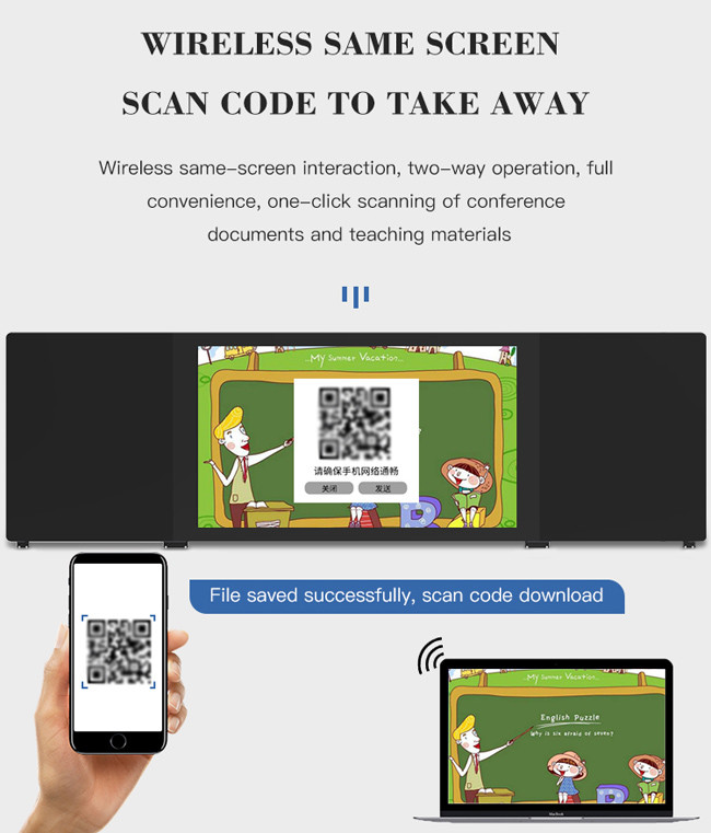 75In Smart Nano Blackboard Interactive Touch Screens Education