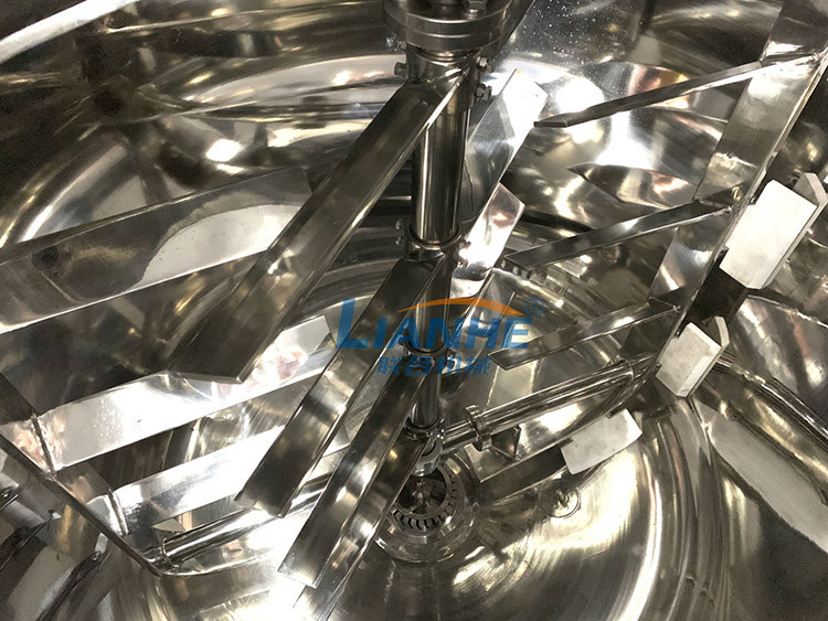 3000L Vacuum Emulsifying Mixer With Load Cell Cosmetic Cream Making Machine
