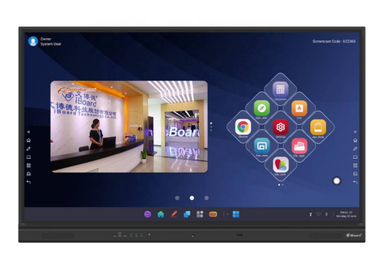 Interactive Flat Panel 86 Inch LCD Smart Board for Education and Conference