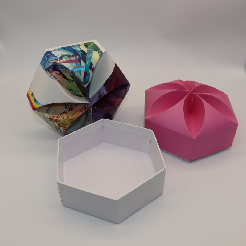 Offset Printing Special Shape Paper Gift Boxes For Present Packaging