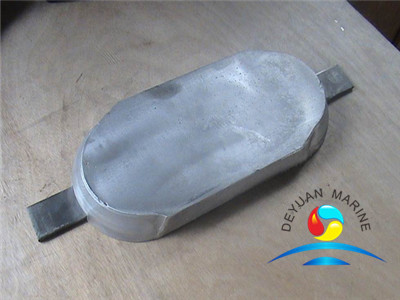 Welding Type Zinc Anode for Hull(double iron foot) outfitting equipment zinc anode