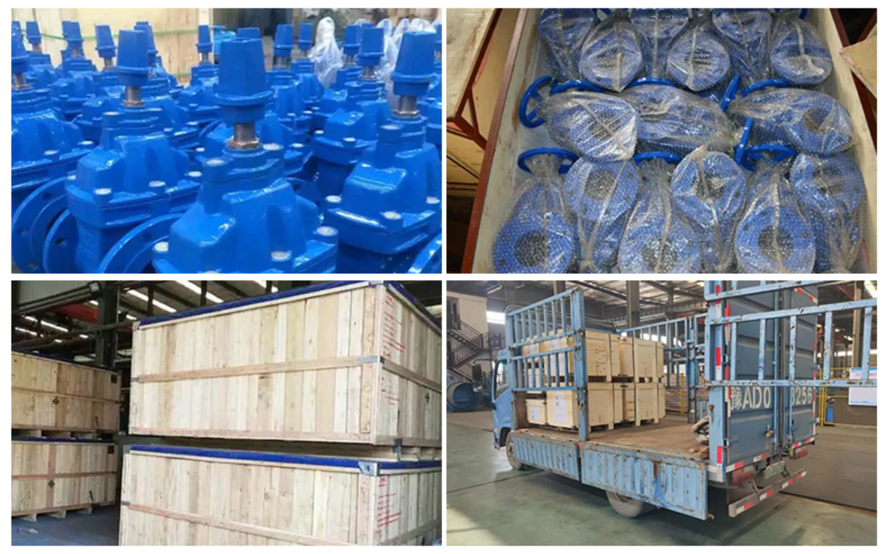 ANSI 150LB PN16 Ductile Iron Resilient Seat Cast Iron Gate Valve For Water Treatment