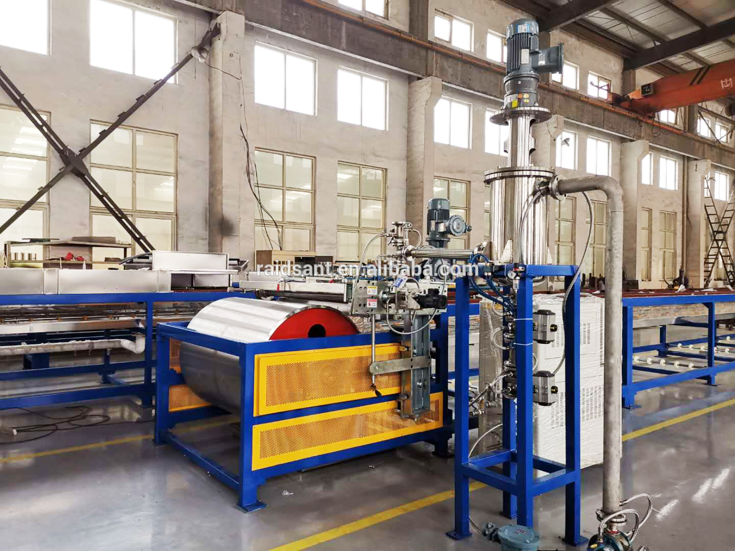 PE polymer wax granulator cooled by steel belt and cooling water