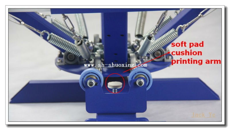 Screen printing 4 color 1 station, 4 color 1 station screen micro registration