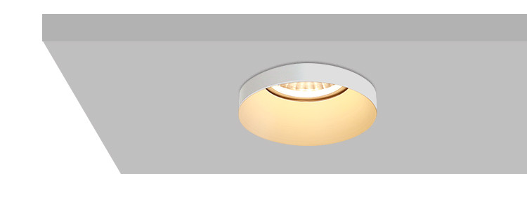Commercial Lighting DIY Recessed Spotlight With Deep Anti-Glare Design Aluminum Material
