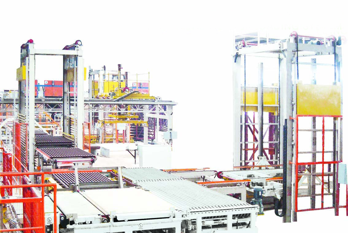 50KW Pallet Brick Loading And Unloading System Hoffman / Tunnel Kiln