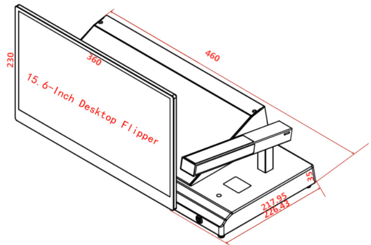 Junnan Paperless Desktop Terminal with Ultra-Thin and Narrow Frame Design for Senior Executive Conference Table