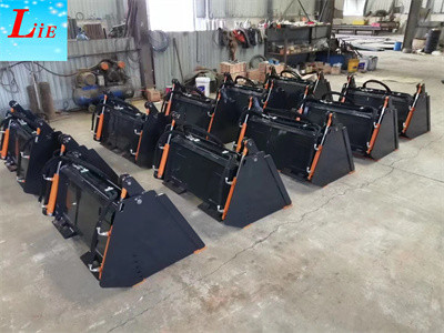 China skid steer attachments skid loader 4 in 1 bucket attachments ,bucket for skid steer loader manufacturer