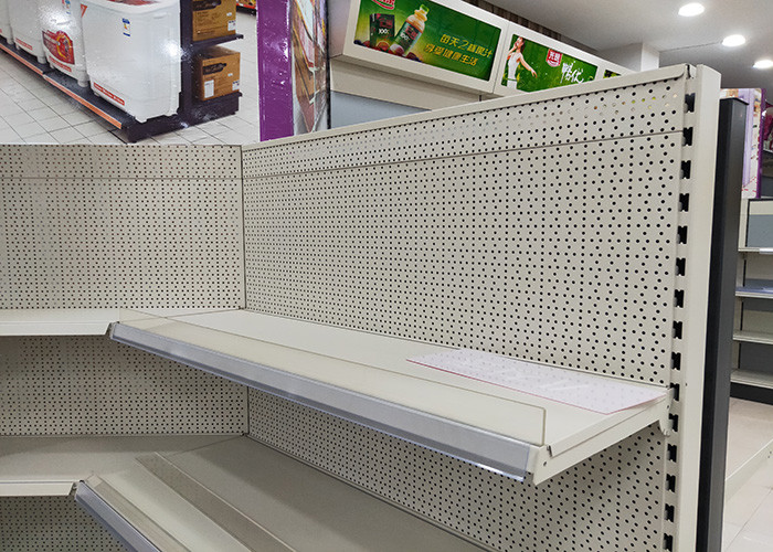 TEGO Style Supermarket Display Shelving Adjustable Layer Spacing Anti Rust