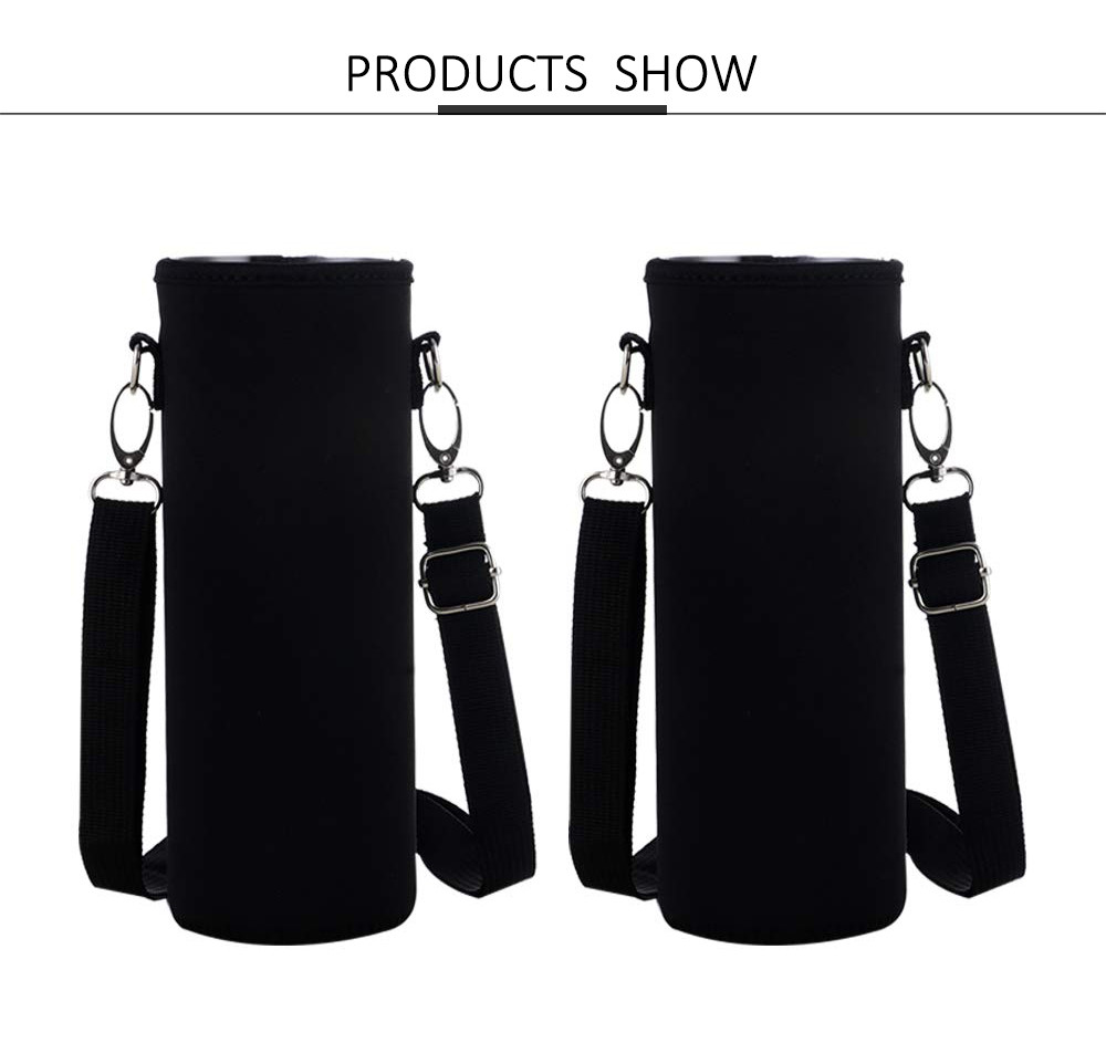1L 32oz neoprene water bottle sleeve With Metal Buckle