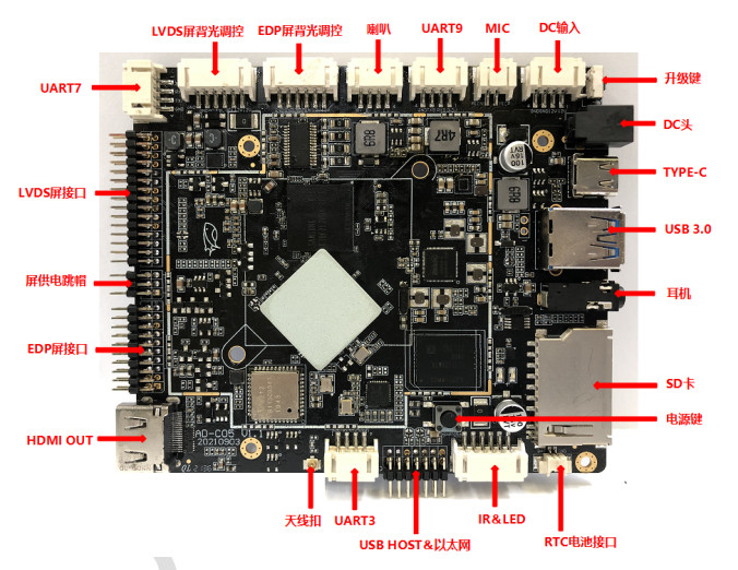 OEM Rockchip PCBA Android Industrial Digital Signage Advertising Player Embedded Board