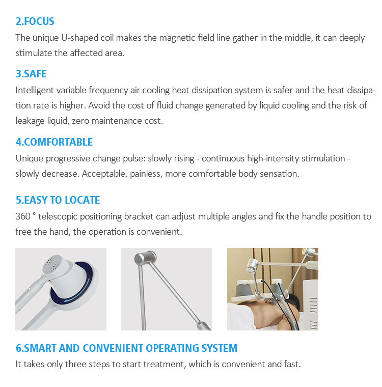 1000W Electromagnetic Transduction Therapy Air Cooling For Body Pain Relief / Muscle Recovery