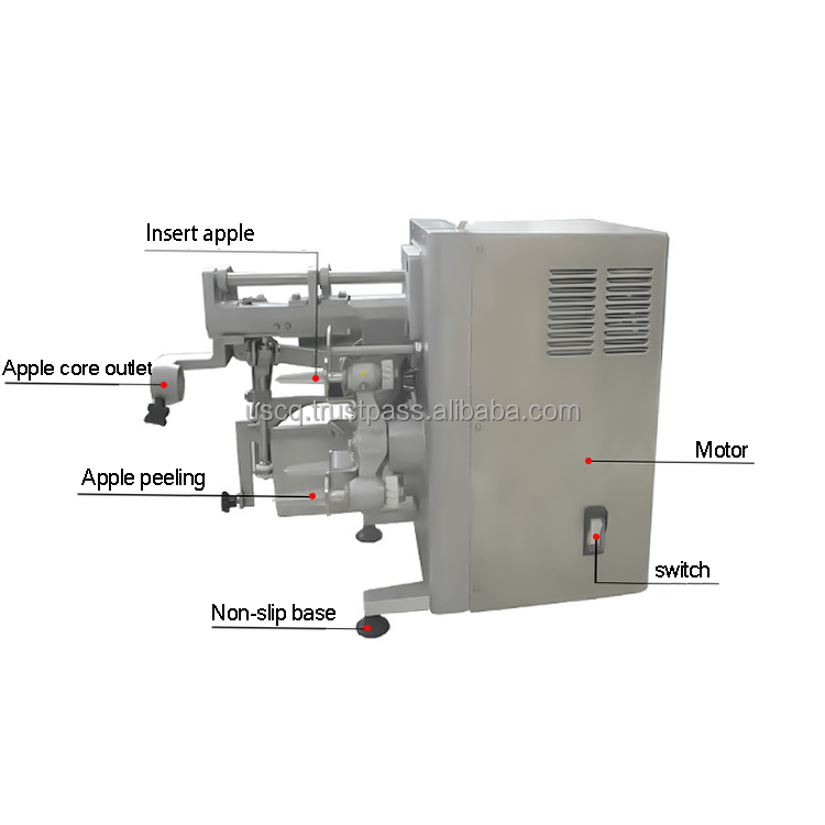 Apple Peeling Slicing Machine Apple Peeler And Corer Machine Apple Cutter And Slicer Machine