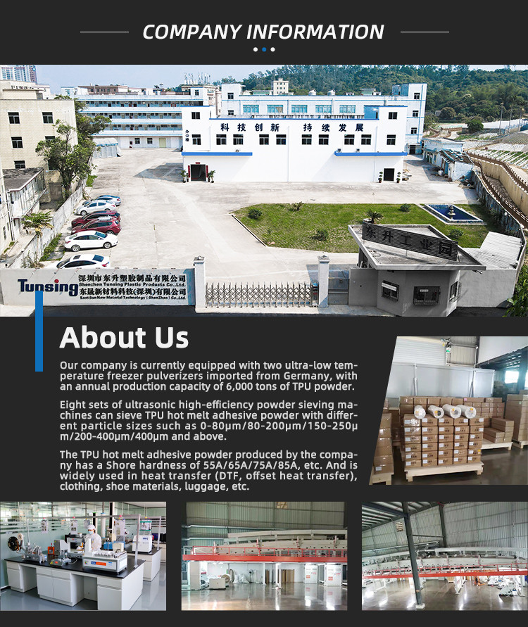White TPU DTF Hot Melt Powder Application For Cotton Fabric Printing