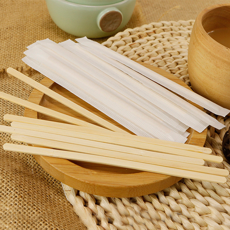 On Board Coffee Service Disposable Bamboo Stir Sticks 30pcs Packing