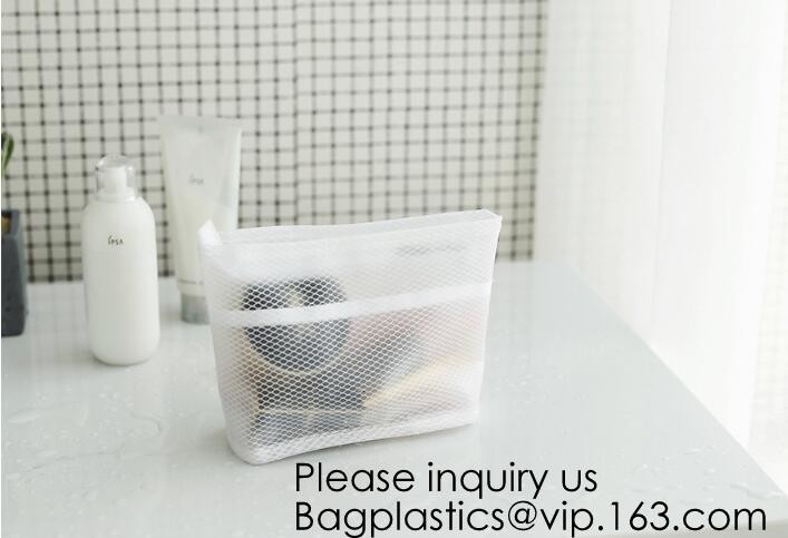 Clear Zipper Pouch with Strap Makeup Bag PVC Cosmetic Pouch,Printing Clear k Cosmetic PVC Pouch, bagease, bagplast