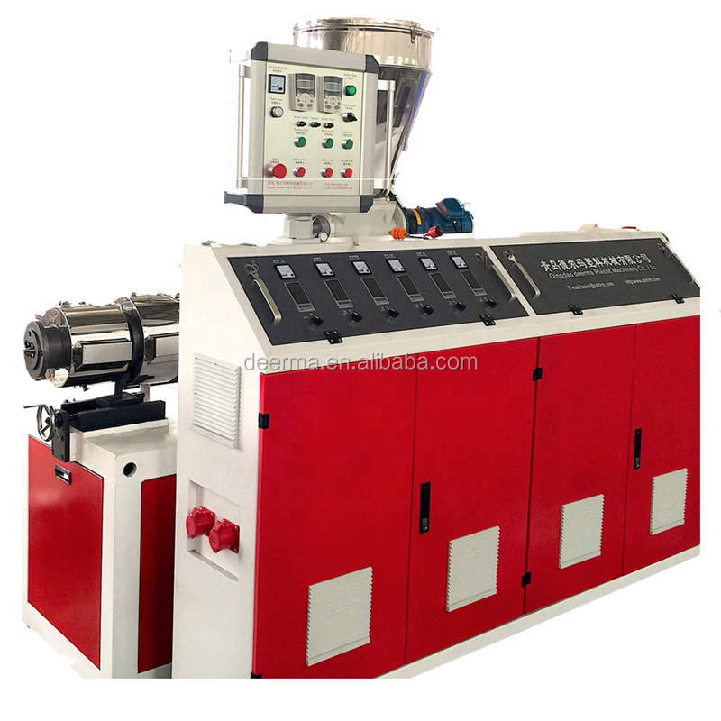Counter-rotating Conical Twin-screw 70kW WPC PE Decking Making Machine Production Line