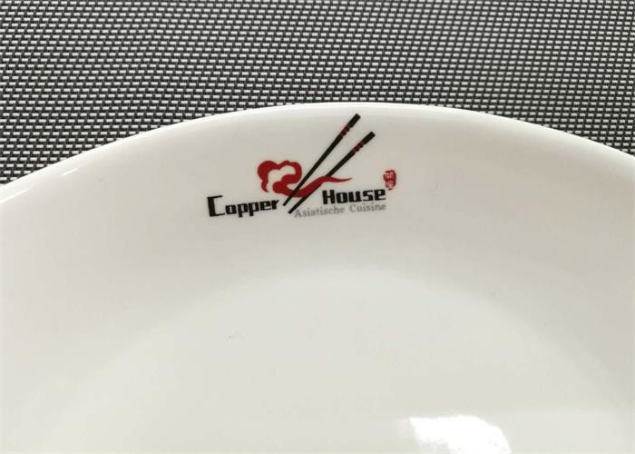 Square Dish Plate With Customized-Logo Porcelain Dinnerware Sets Dia. 23cm