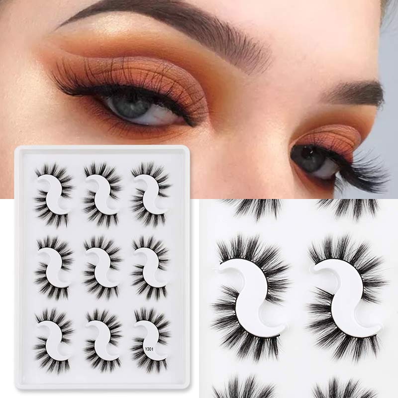 Wholesale faux for beautiful women fake eye lashes false eyelash application mink hair eyelashes false eyelash case