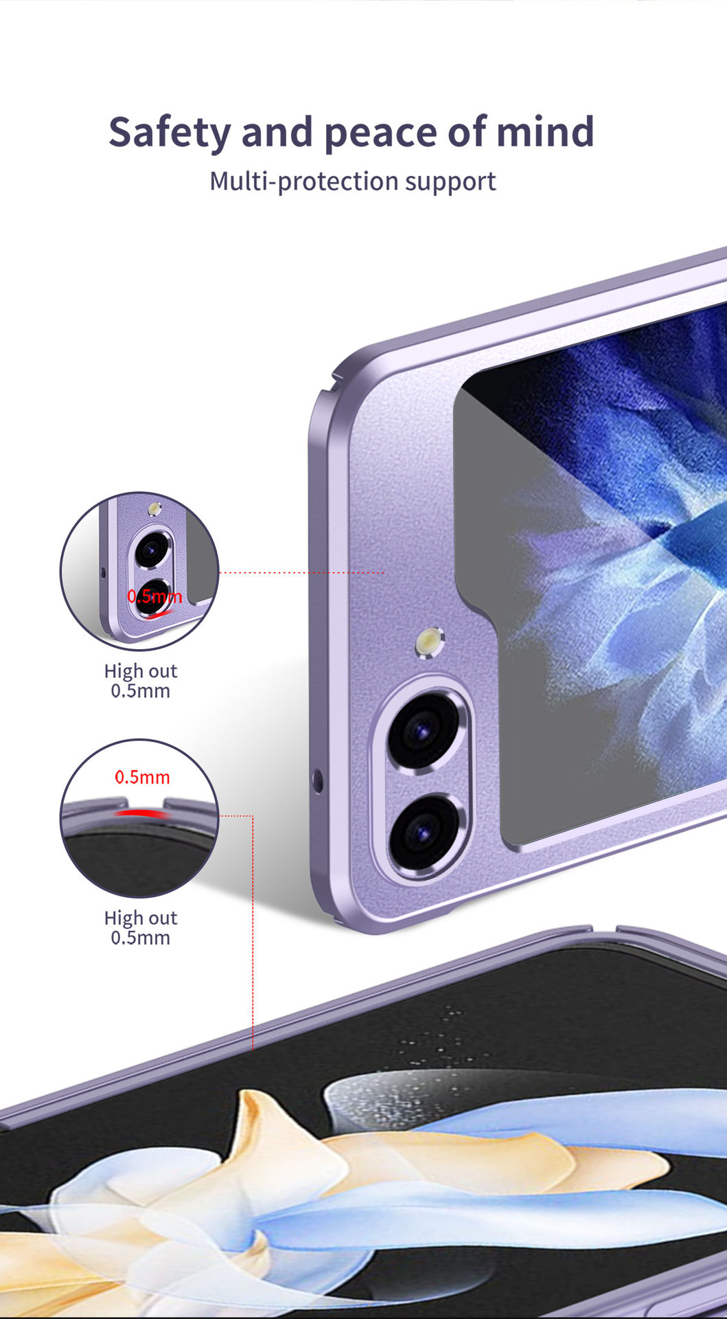 Samsung Zflip5 Foldable Screen Luxury Phone Cases Shockproof Electroplate PC Cover Green