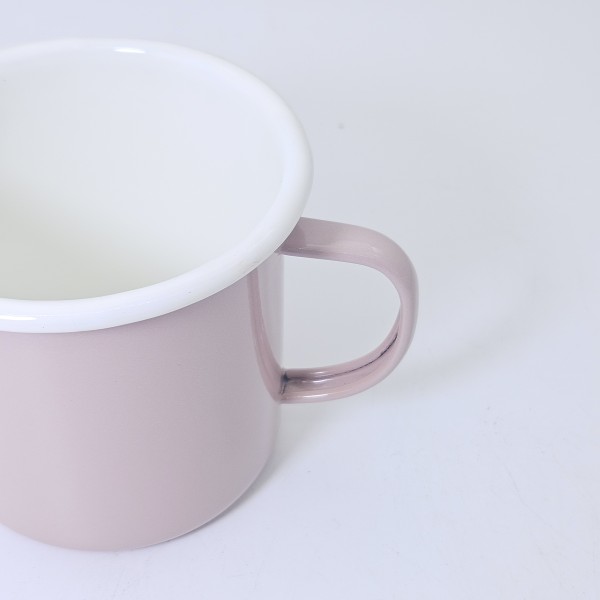 High Quality Enamel Carbon Steel Mug Enamel Drinkware With Rolled Edge Camping Mug for Daily Use