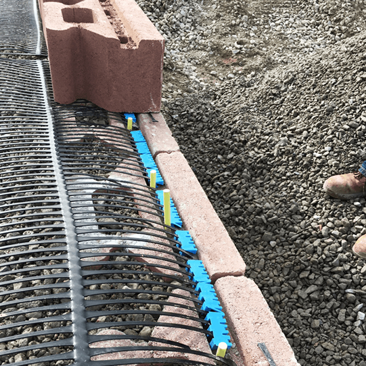 CE Certified 120kn 160kn PE/PP Uniaxial Geogrid Plastic Geogrid for Road Construction