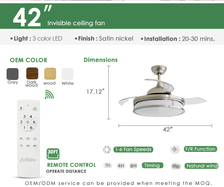 invisible ceiling fan