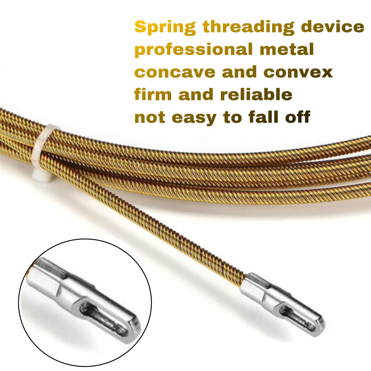 Spring Steel Cable Puller Fish Tape Wire Puller Through Wall