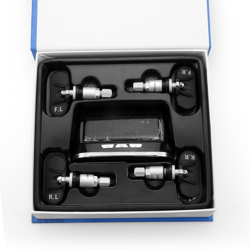 New Product Solar Power Car TPMS DIY Installation Wireless Transmission With Display Pressure and Temperature