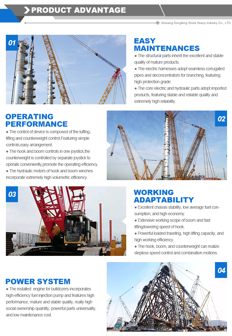 Zoomlion Sany SCC600A 60 Ton 80ton Crawler Crane Top-Notch Performance and Durability