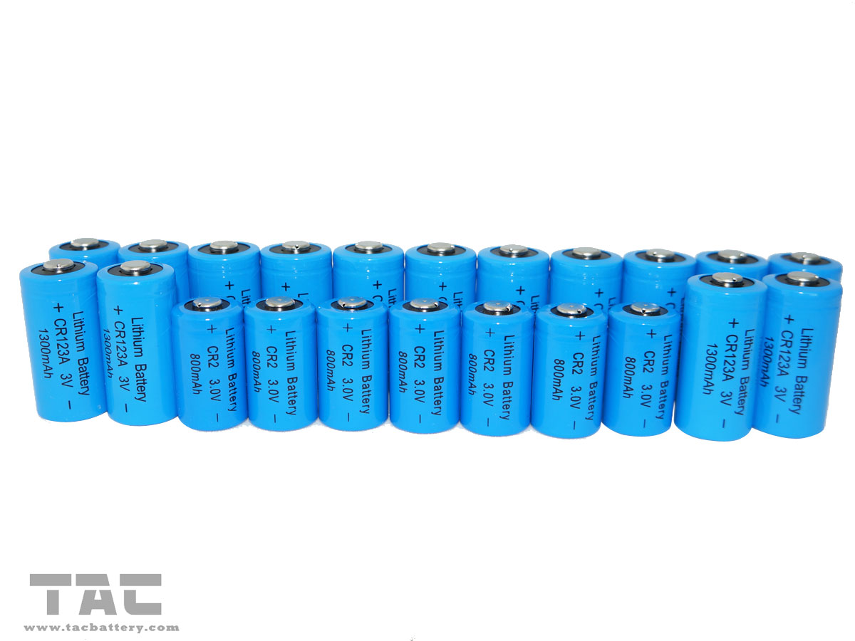 Long cycle life 3.0V CR123A 1300mAh Flash Light Li-Mn Battery UL Certification