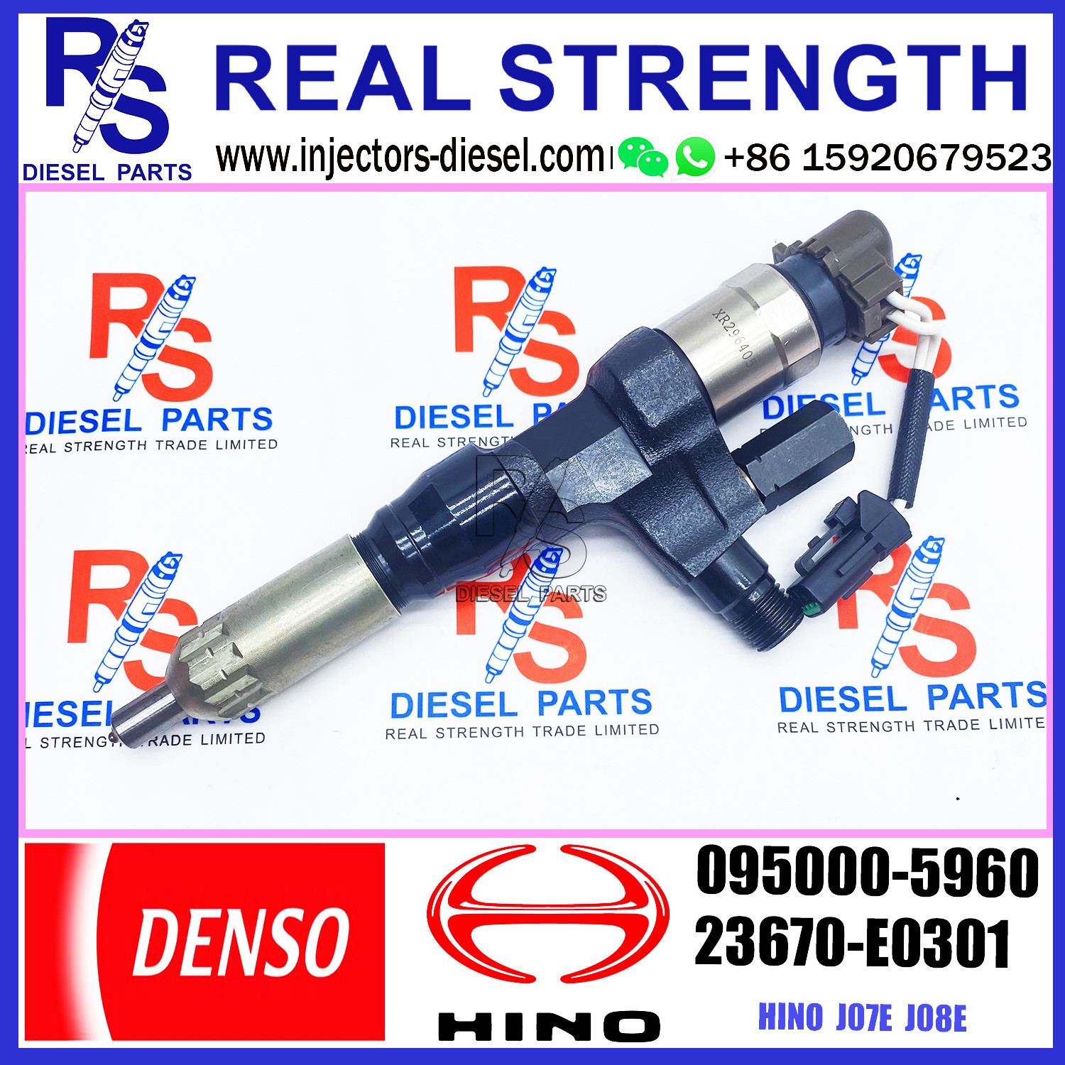 Common Rail Injector 095000-5960 For HINO 23670-E0300 23670-E0301