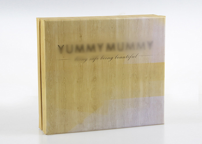 Wood Color Design Recycled Paper Packaging Gift Boxes OEM Luxury Gift